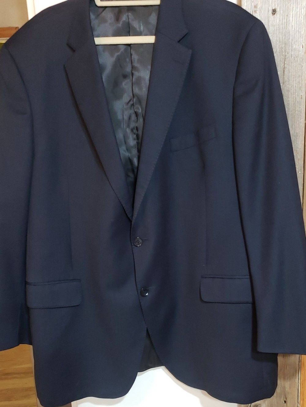 Peter Millar Navy Blue 100%wool Tailored Sports Coat Blazer 48T Excellent Condit